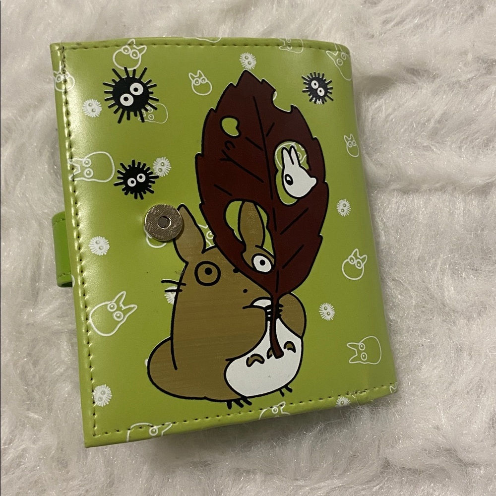 Studio Ghibli my neighbor Totoro lime green wallet various compartments - Picture 4 of 5